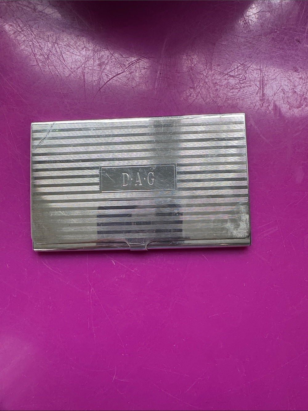 Vintage Tiffany Sterling Silver business card holder